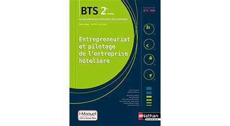 Entrepreneuriat Et Pilotage De Lentreprise Hôteliere Bts Mhr 2e