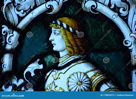 Stained Glass Man Inside Peles Castle Sinaia Romania Editorial Image Image Of Culture