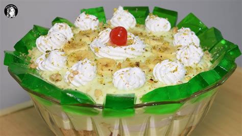 Delicious Banana Custard Trifle Recipe Sweet Dessert Recipe Kitchen