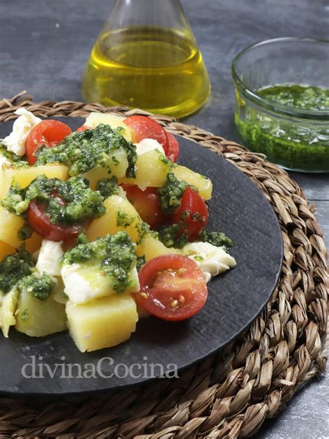 Ensalada De Patatas Al Pesto Receta De Divina Cocina