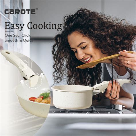 Snapklik Carote Pcs Pots And Pans Set Nonstick Cookware Sets