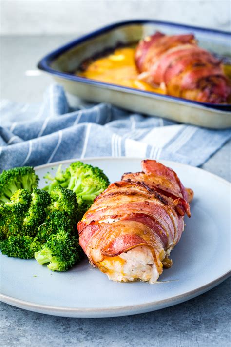 Bacon Wrapped Potato And Cheese Stuffed Chicken Easy Peasy Meals