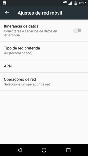 Configurar Internet Motorola Moto E Plus Th Generation Android