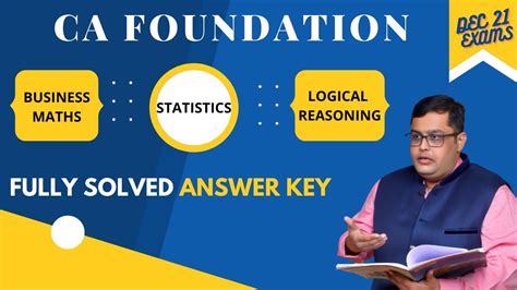 Ca Foundation Dec 21 Exam Maths Answers Key By Ca Vivek Malu Dec 21