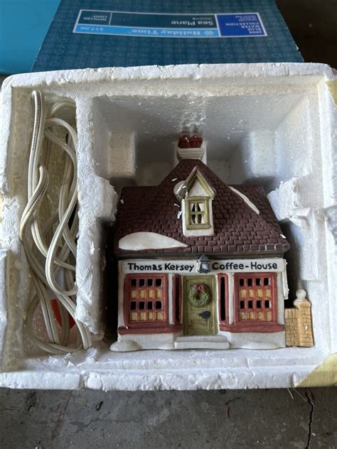 Department 56 Light Up Village Building Thomas Kersey Coffee House Lighted Ebay