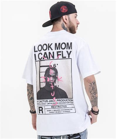 Travis Scott Cactus Jack Look Mom I Can Fly Astroworld Tee Tshirt Etsy