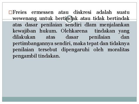 Dasar Wewenang Pemerintahan Hukum Administrasi Negara Fakultas Hukum