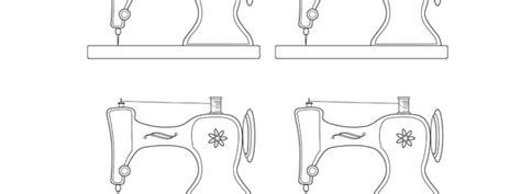 Sewing Machine Printable Template