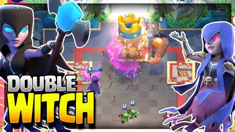 Double Witch Deck Is Awesome Giant Double Witch Deck Clash Royale Strategy Youtube