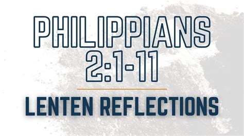 Christ S HUMILITY Is STRENGTH Philippians 2 1 11 Lenten Reflections