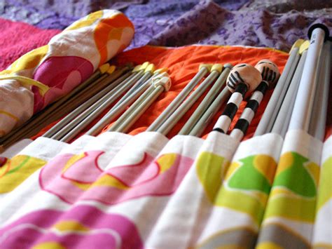 Knitting Needle Roll Up How To Sew A Roll Up Pouch Sewing On Cut