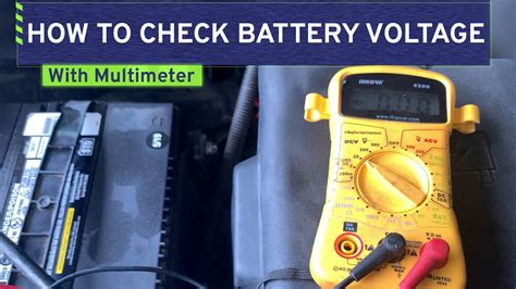 How To Check Your Car Battery Voltage With A Multimeter Youtube