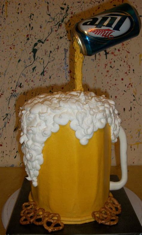 Pouring Beer Cake Decorated Cake By Tracy S Custom Cakesdecor