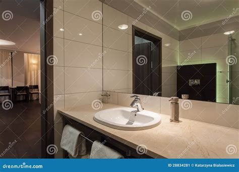 Woodland hotel - Bathroom stock image. Image of indoor - 28834281