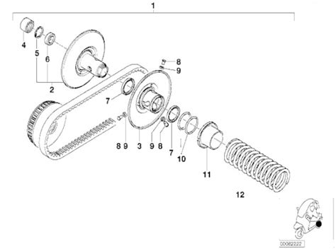 Embrague Completo Mod 125 Cc Bmw C1 125 Cc Y 200 Cc 1999 2003