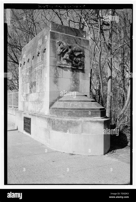 Northeast Abutment At Calvert Street Showing Leon Hermant Allegorical