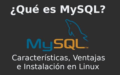 Qué es MySQL Características Ventajas Desventajas e Instalación