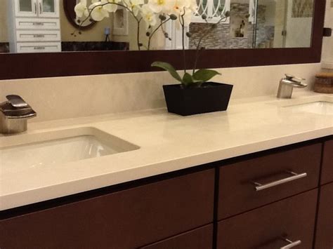 white quartz vanity top bathroom - Quartz Stone