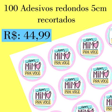 Adesivos Um Mimo Pra Voc Elo Produtos Especiais