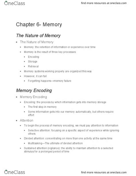 Psych Chapter Chapter Psych Notes Oneclass