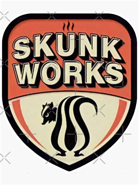 Skunk Works Sticker By Vantaruvewu Redbubble