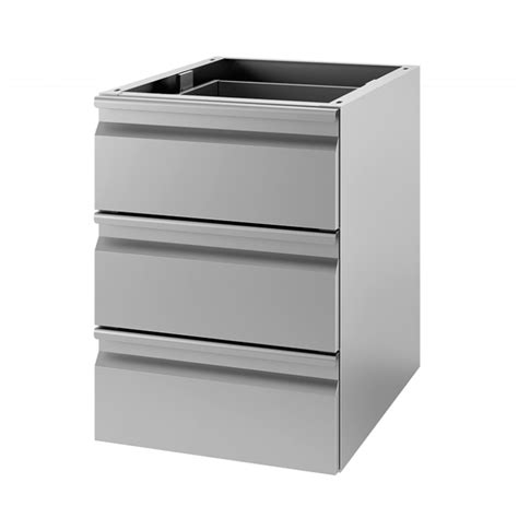 Gastro Inox Schubladenschrank Mit 3 Schubladen Tiefe 580 Mm Maße B X T X H 400 X 580 X 580