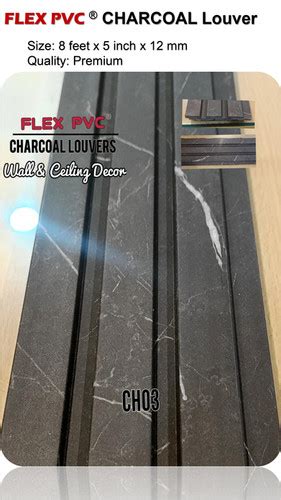 Charcoal Louver Rafter CH03 Premium FLEX PVC