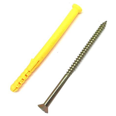 10 Set M5x100 Screws and Anchors with 8x100 Plastic Expander Anchors