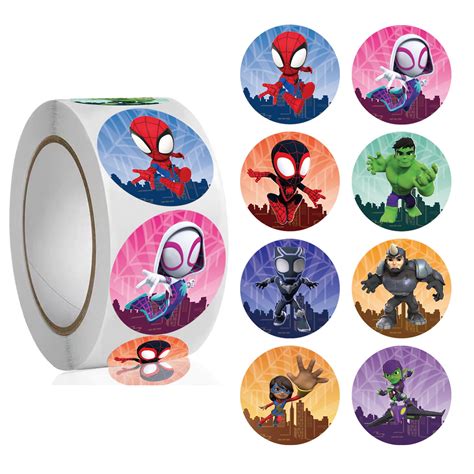 Spidey And His Amazing Friends Stickers For Kids 500pcs