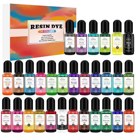 Ensemble De Pigments De R Sine D Lection Xy Liquide Tournant Colorants