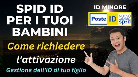 Spid Id Per I Bambini Spid Id Minore Spid Per Minorenni Spid Id