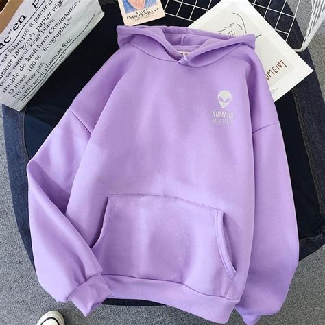 Womens Pullover Hooded Sweatshirts Lavender L Basic Sweatshirt Oversize Hoodie Hoodies