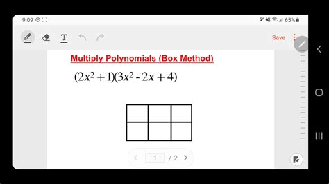 Multiply Trinomials And Binomials Box Method Youtube