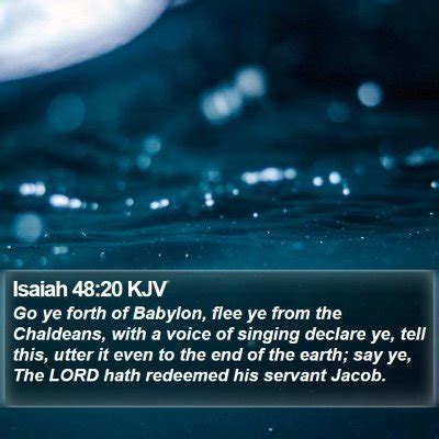 Isaiah 48 Scripture Images - Isaiah Chapter 48 KJV Bible Verse Pictures