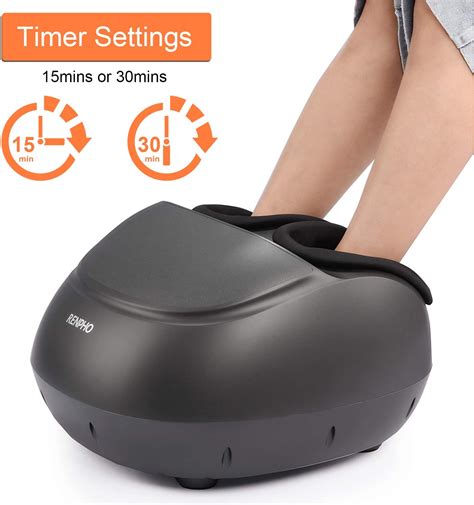 Renpho Shiatsu Foot Massager Machine Heat Deep Kneading Therapy Air