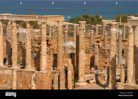 Libya Leptis Magna Archaeological Site Ruins Of The Roman City Unesco