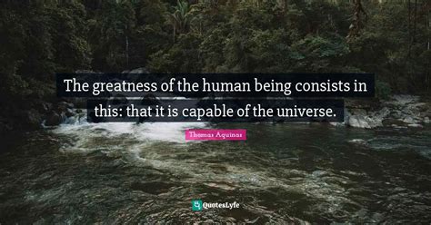 The Greatness Of The Human Being Consists In This That It Is Capable