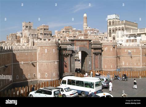 Sana A Yemen Sanaa San A Antigua Arquitectura Antigua De La Ciudad