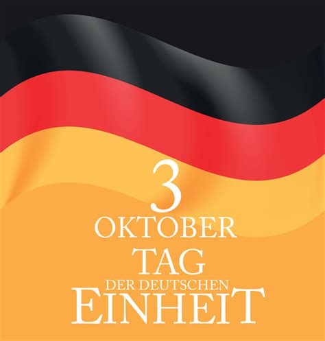 Oktober Tag Der Deutschen Einheit Translation October Day Of