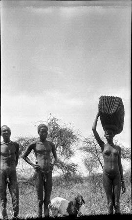 Nuer Woman Carrying Basket From The Southern Sudan Project