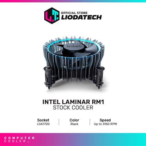 Intel Laminar RM1 LGA 1700 Stock CPU Air Cooler Support Intel