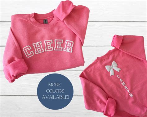 Customized Cheerleader Sweatshirt Personalized Cheerleader T Cheer