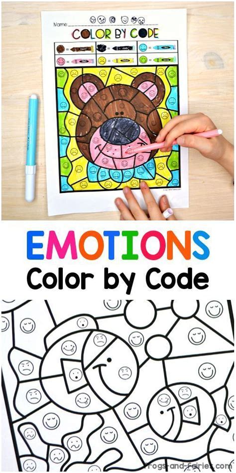 Color By Code Emotions Emotions Preschool Activities Emotions Preschool Emotions Activities