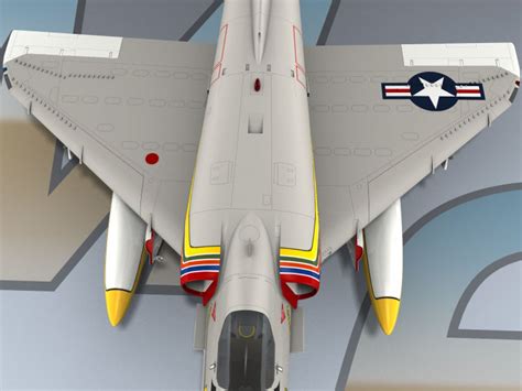 A 4E Skyhawk VA 192 USN 3d Model By Mesh Factory