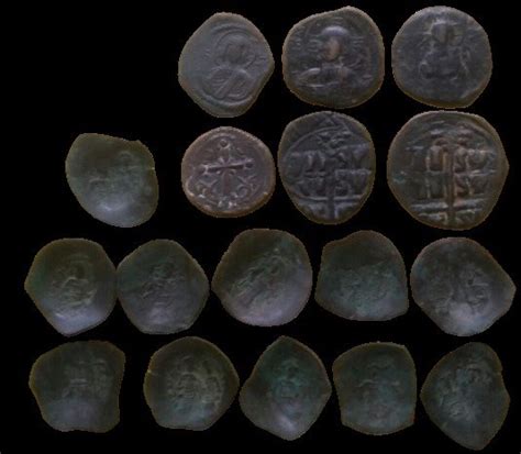 Empire Byzantin Lot Of 17 Byzantine Coins Including 6 Catawiki