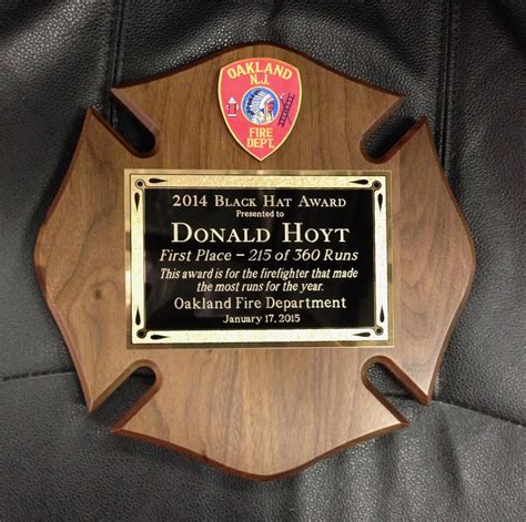 Custom Firefighter Plaques And Awards Fire Department Plaques