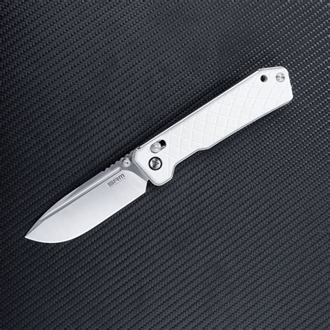 SRM Knives 7228B GT Large Rubik Folding Knife 3 4 Satin Drop Point