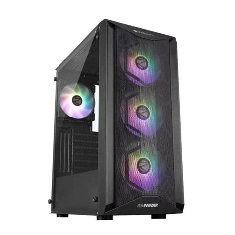 Buy Zebronics Zeb Invader Mid Tower Cabinet Black At Best Price In