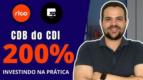 INVESTINDO NA PRÁTICA NO CDB DA RICO banco XP 200 DO CDI VEJA