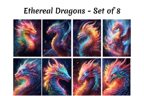 Ethereal Dragons Graphic By Alavays · Creative Fabrica